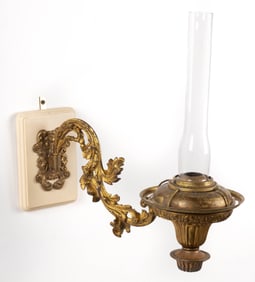 DIETZ & CO. CAST-BRASS SINGLE-ARM SOLAR BRACKET LAMP