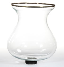 FREE-BLOWN GLASS LARGE HANGING LAMP SHADE