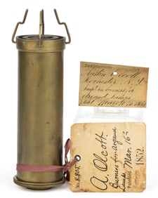 A. OLCOFF PATENT MODEL FOR BRASS ARGAND LAMP BURNER IMPROVEMENT