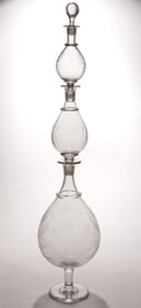 FREE-BLOWN AND ENGRAVED APOTHECARY SHOW GLOBE