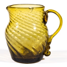 PATTERN-MOLDED AND SWIRLED CREAM JUG / PITCHER