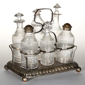 BLOWN-MOLDED GI-24 SIX-BOTTLE CASTER SET