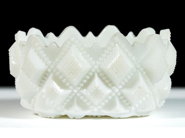 OL-15 BEADED STRAWBERRY DIAMOND OVAL PRESSED OPEN SALT
