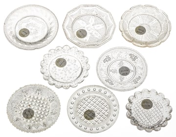 LEE/ROSE NO. 22 - 98 PRESSED CUP PLATES, LOT OF 15