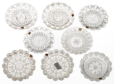 LEE/ROSE NO. 30 - 49 PRESSED CUP PLATES, LOT OF 16