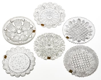 LEE/ROSE 61 - 80 PRESSED CUP PLATES, LOT OF 12
