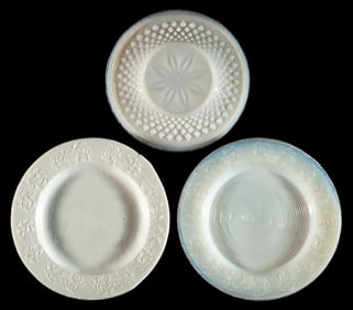 LEE/ROSE NO. 89 PRESSED CUP PLATES, LOT OF TWO