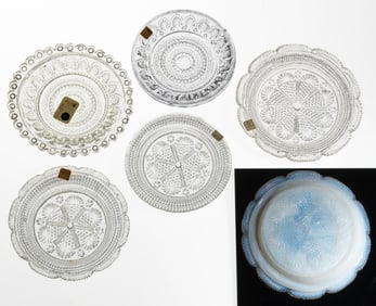 LEE/ROSE NO. 167A - 176A PRESSED CUP PLATES, LOT OF 11
