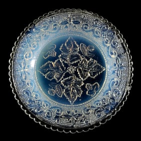 LEE/ROSE NO. 268-X-2 PRESSED GLASS CUP PLATE