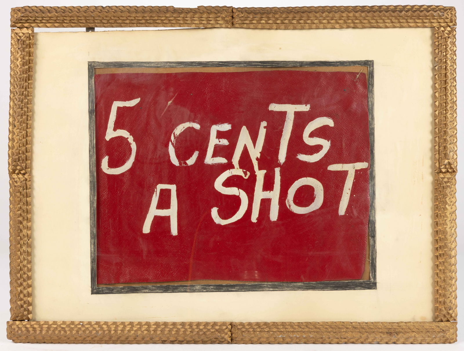 AMERICAN FOLK ART PAINTED BARROOM / SPEAKEASY TRADE SIGN (1 of 1)