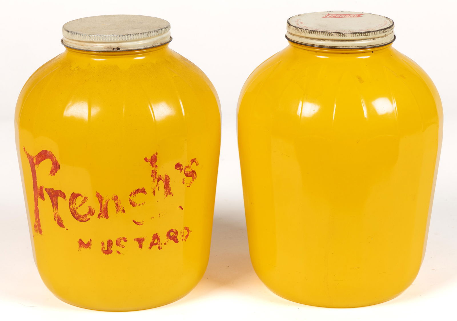 FRENCH'S MUSTARD STORE DISPLAY JARS, LOT OF TWO (1 of 2)