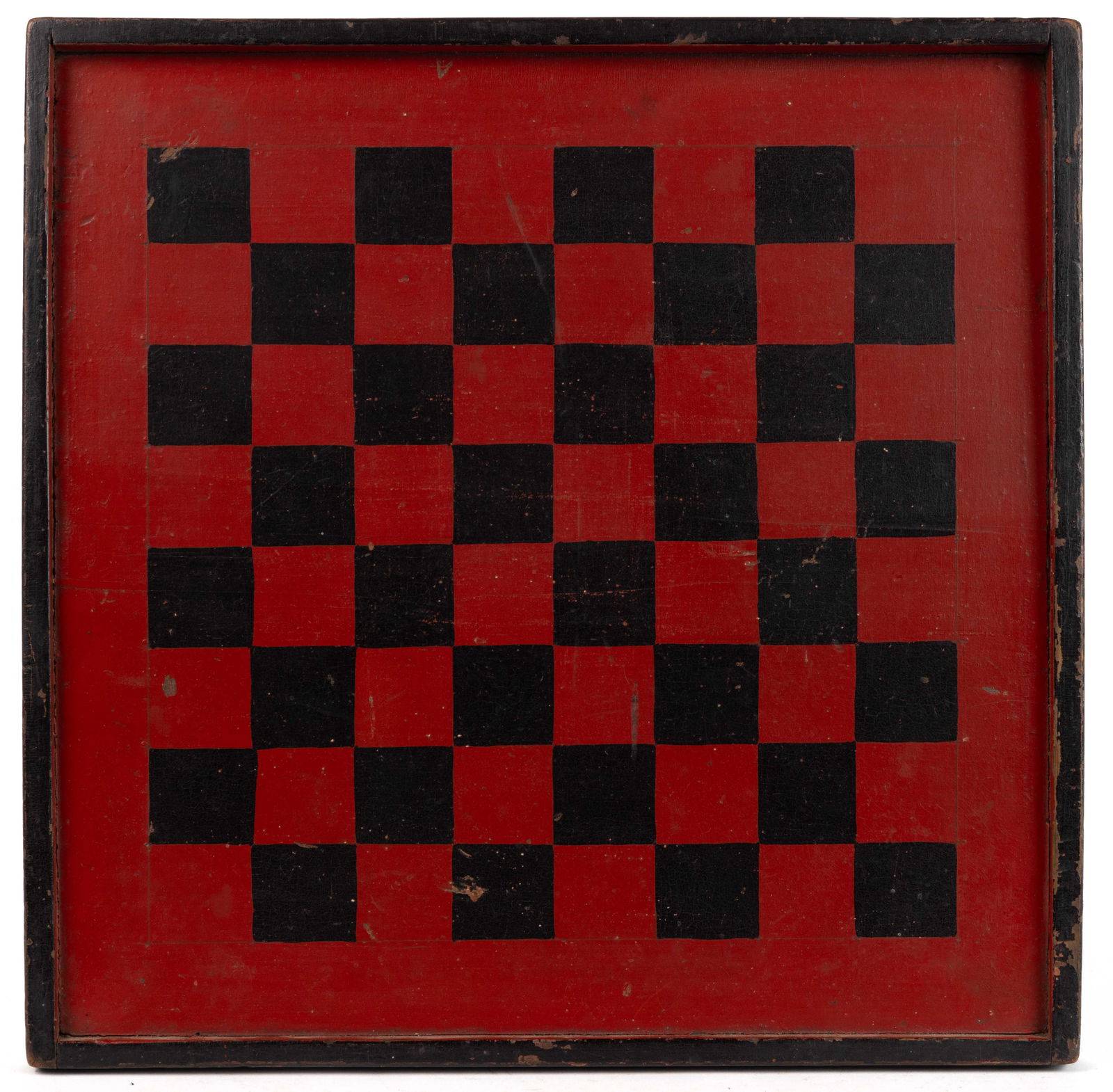 AMERICAN FOLK ART PAINTED PINE GAMEBOARD (1 of 3)