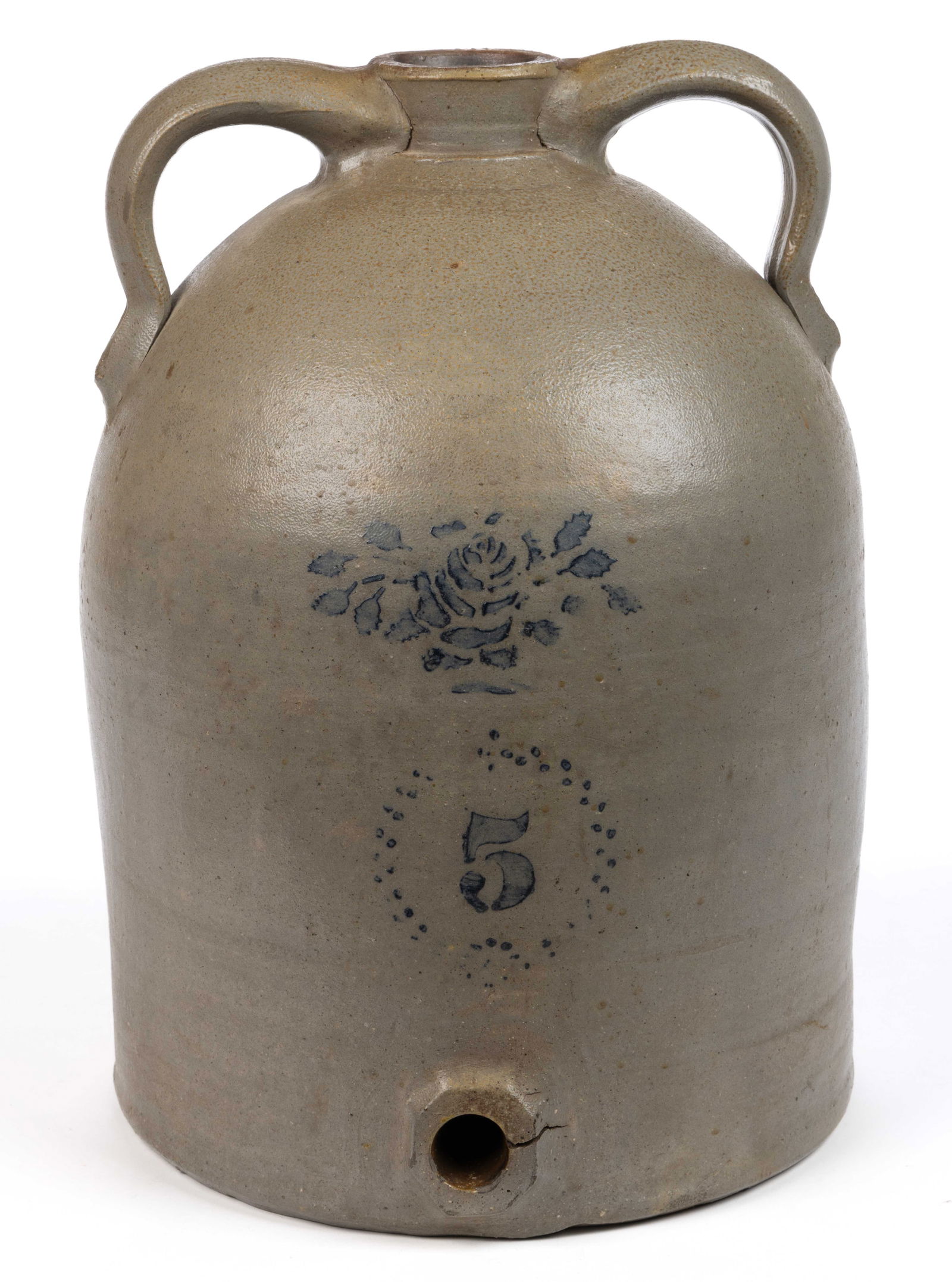 OHIO STENCILED STONEWARE WATER COOLER (1 of 7)