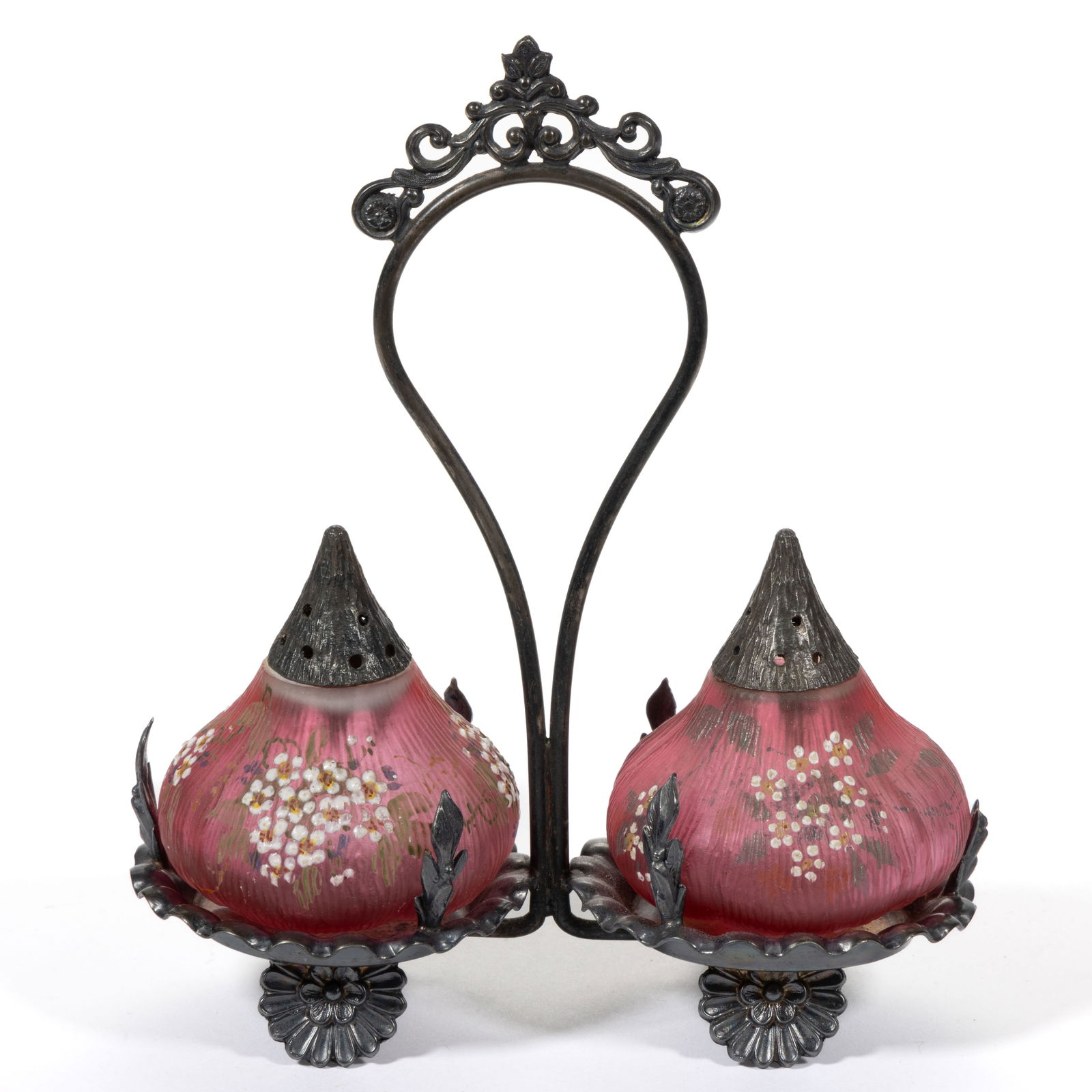 MT. WASHINGTON FIG / BEET (OMN) SALT AND PEPPER SHAKERS, PAIR IN STAND (1 of 1)