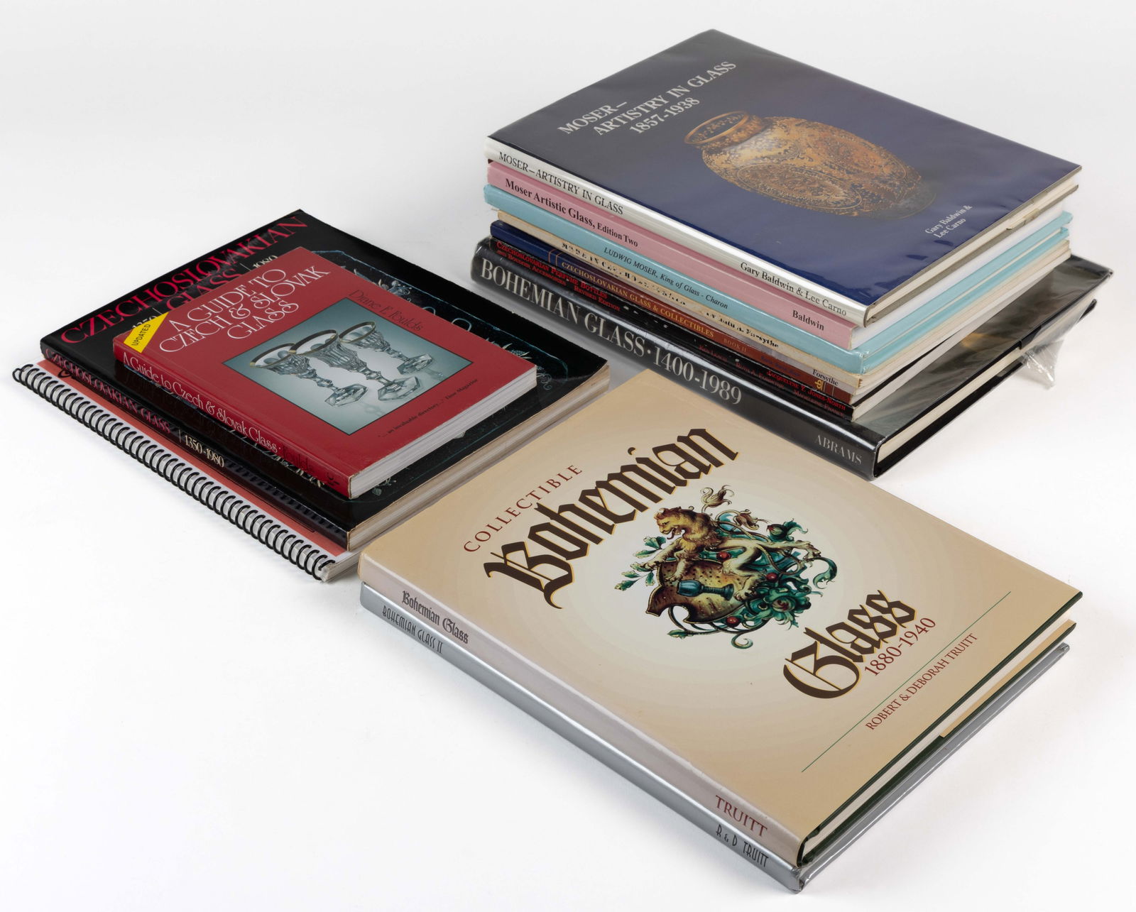 BOHEMIAN / CZECHOSLOVAKIAN GLASS REFERENCE VOLUMES, LOT OF 13 (1 of 1)