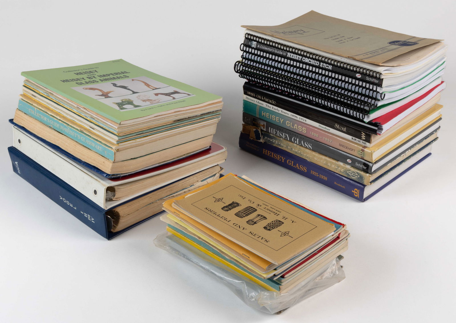 HEISEY ELEGANT GLASS REFERENCE VOLUMES, UNCOUNTED LOT (1 of 1)