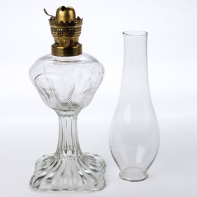 E. F. JONES NO. 0 LIP BURNER AND CHIMNEY SETUP
