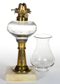E. MILLER & CO. NO. 1 LIP BURNER AND CHIMNEY SETUP