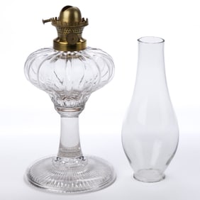 CITY MANUFACTURING CO. NO. 0 LIP BURNER AND CHIMNEY SETUP