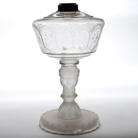 THREE FACE / DUNCAN NO. 400 (COURTER'S) NO. 3 KEROSENE STAND LAMP