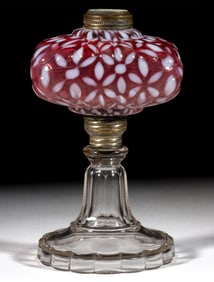 HOBBS NO. 341 / SNOWFLAKE KEROSENE STAND LAMP