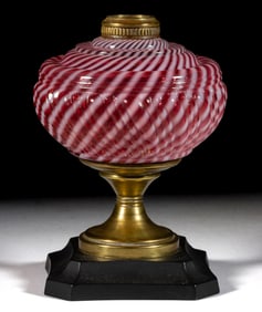 REVERSE SWIRL KEROSENE STAND / COMPOSITE LAMP