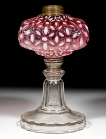 HOBBS NO. 341 / SNOWFLAKE KEROSENE STAND LAMP