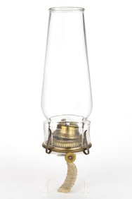 PATENTED FOWLER "CYCOOPES" MOLD-BLOWN NO. 1 SLIP CHIMNEY SETUP