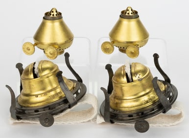 ASSORTED UNUSED KEROSENE LAMP BURNERS, LOT OF FOUR