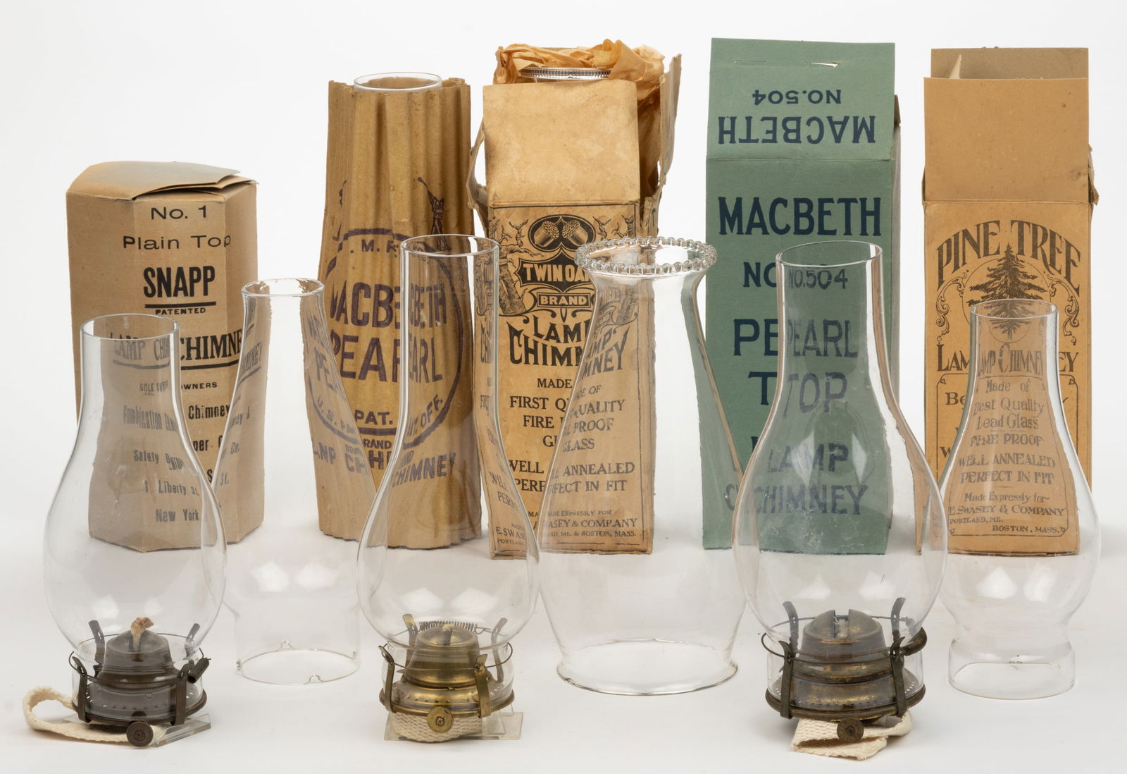 ASSORTED NO. 1 AND NO. 2 SLIP AND SPECIALTY CHIMNEYS, LOT OF 11 (1 of 1)