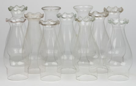 ASSORTED NO. 2 SLIP CHIMNEYS, LOT OF 11
