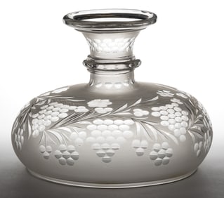 FREE-BLOWN CUT AND ENGRAVED SINUMBRA LAMP SHADE