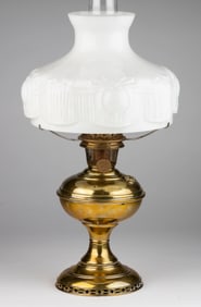 ALADDIN BRASS MODEL NO. 6 KEROSENE TABLE LAMP
