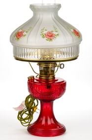 ALADDIN REISSUE SHORT LINCOLN DRAPE ELECTRIC STAND LAMP