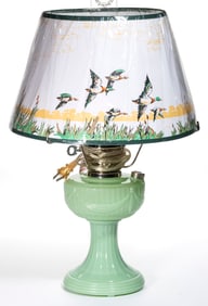 ALADDIN REISSUE SHORT LINCOLN DRAPE ELECTRIC STAND LAMP