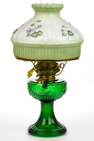 ALADDIN SHORT LINCOLN DRAPE REISSUE ELECTRIC KEROSENE-FORM STAND LAMP
