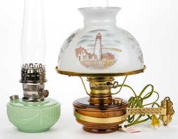 ASSORTED ALADDIN MODERN LAMPS, LOT OF TWO