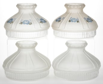 ALADDIN REPRODUCTION MODEL 601 LAMP SHADES, LOT OF FOUR
