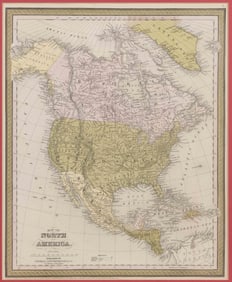 THOMAS, COWPERTHWAIT & CO. MAP OF NORTH AMERICA