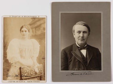 THOMAS A. EDISON (1847-1931) SIGNED PHOTOGRAPH
