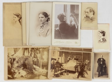 EDWARD V. VALENTINE (1838-1930) RICHMOND, VIRGINIA STUDIO AND RELATED PHOTOGRAPHS, LOT OF 11