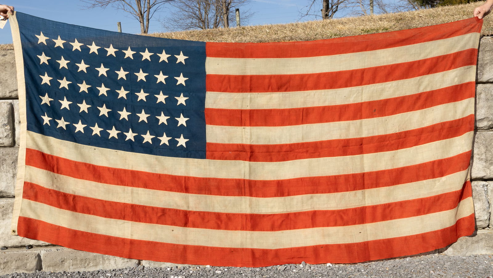 42-STAR AMERICAN WASHINGTON STATEHOOD SEWN FLAG (1 of 1)