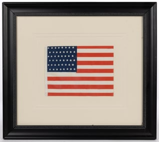 48-STAR AMERICAN NATIONAL ARIZONA STATEHOOD PRINTED PARADE FLAG
