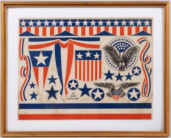 WORLD WAR II / WWII PATRIOTIC EDUCATIONAL CUT-OUT SHEET