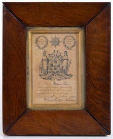 ORIGINAL SOCIETY OF PAPERMAKERS MEMBERSHIP CERTIFICATE / JOURNEYMAN'S CARD