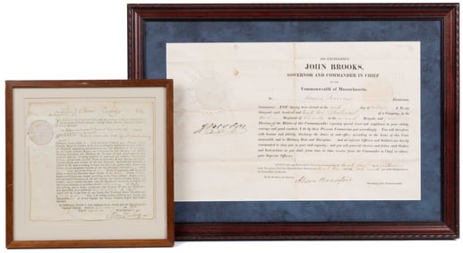 NEW ENGLAND HISTORICAL DOCUMENTS, LOT OF TWO