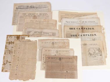18TH AND 19TH CENTURY VIRGINIA NEWSPAPERS, UNCOUNTED LOT