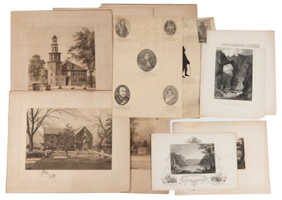 VIRGINIA HISTORICAL PRINTS, LOT OF 11