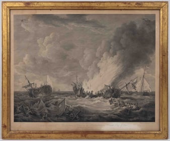 AMERICAN REVOLUTIONARY WAR HISTORICAL PRINT