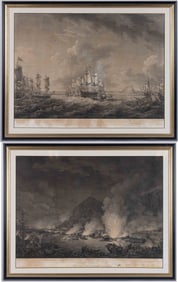 AMERICAN REVOLUTIONARY WAR HISTORICAL PRINTS, LOT OF TWO